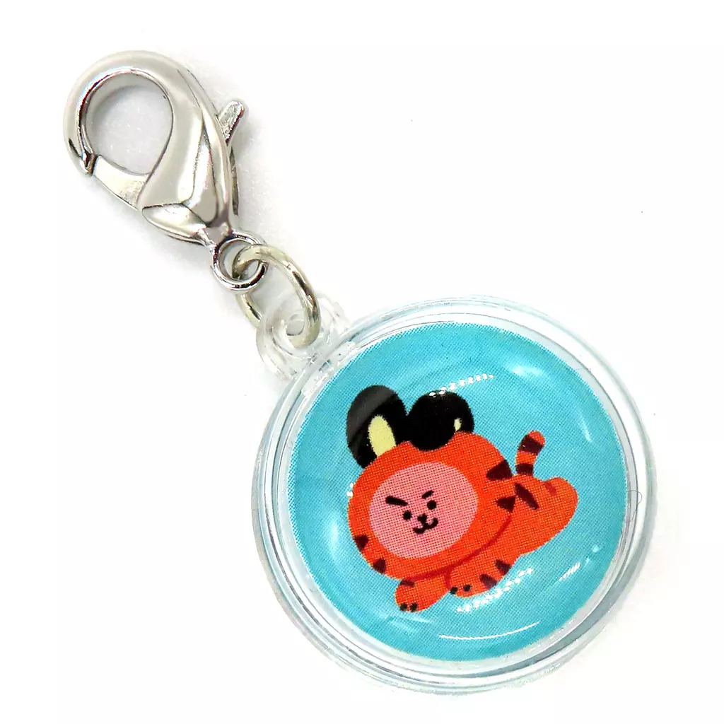COOKY(ジョングク) TIGERチャーム(シルバー) 「BT21」 LINE FRIENDS限定