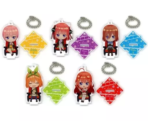 全5種セット 「映画 五等分の花嫁×ローソン つながるアクリルスタンドキーホルダー」