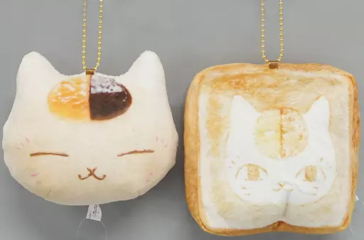 全2種セット パン型マスコットぬいぐるみ 「一番くじ 夏目友人帳～ニャンコ先生と焼きたてパン～」 D賞