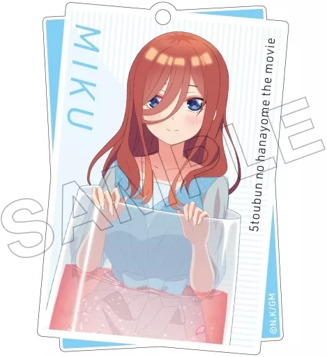 中野三玖 「五等分の花嫁 トレーディングアクリルキーホルダー」
