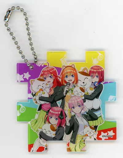 集合 「映画 五等分の花嫁×カラオケ まねきねこ トレーディングアクリルパズルキーホルダー」