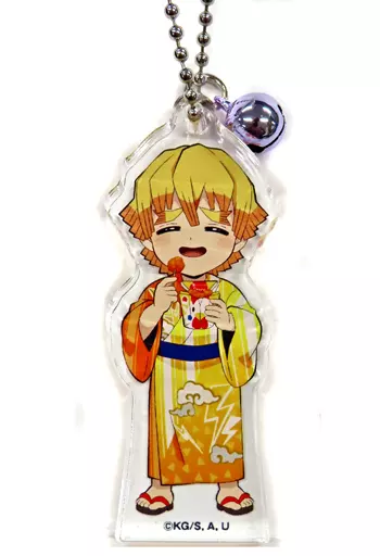 我妻善逸 「鬼滅の刃×ローソン 鬼滅の刃キャンペーン 極厚アクリルキーホルダー」