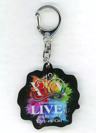 L’Arc～en～Ciel アクリルキーホルダー(ツアーロゴ/ブラック) 「30th L’Anniversary LIVE」 デジタル ラルくじ景品