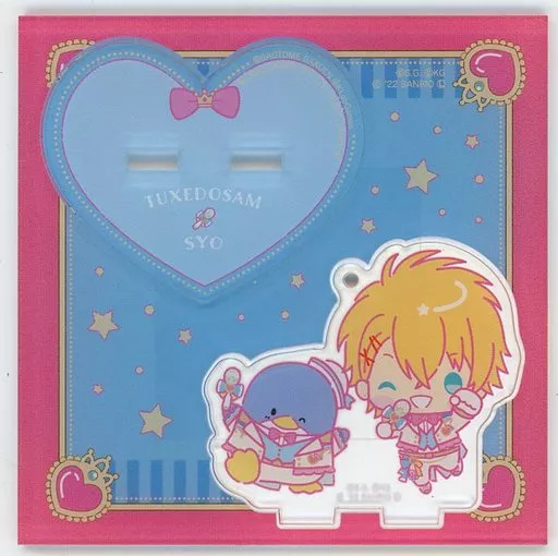 タキシードサム＆来栖翔 スタンド付きアクリルキーホルダー Happy Smiling Stage ちびキャラver. 「サンリオキャラクターズ×うたの☆プリンスさまっ♪ Shining Live Happy Smiling Stage in サンリオピューロランド」