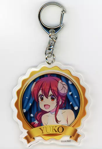 吉田優子 アクリルキーホルダー パーティードレスVer. 「まちカドまぞく展 ～マンガもアニメもお祝いまぞくです～」