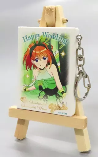 中野四葉(カラードレス絵柄) ミニキャンバスキーホルダー 「五等分の花嫁」 アニメイト限定