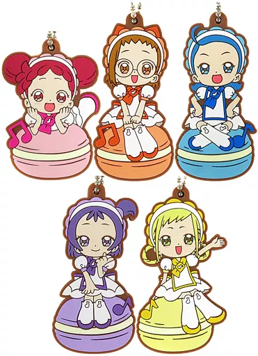 全5種セット ラバーマスコット 「も～っと!おジャ魔女どれみ あそーとコレクション」 B賞