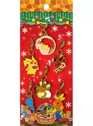 集合(2015ver.) クリスマスイルミネーション メタルチャームセット(6個セット) 「ポケットモンスター」 ポケモンセンター限定