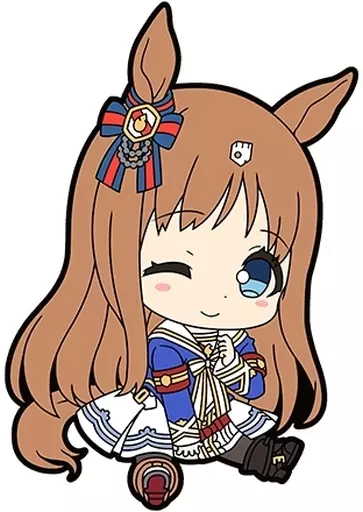 グラスワンダー 「ウマ娘 プリティーダービー ぺたん娘 トレーディングラバーストラップVol.1」