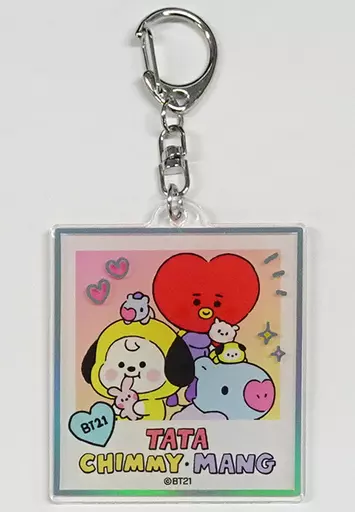 TATA(ブイ)＆CHIMMY(ジミン)＆MANG(ジェイホープ) MY LITTLE BUDDY トレーディングアクリルキーホルダー 「BT21」