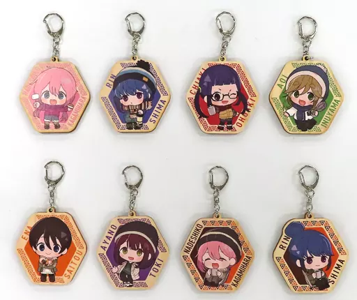 全8種セット 「ゆるキャン△ POP UP STORE in ロフト トレーディングウッドキーホルダー」