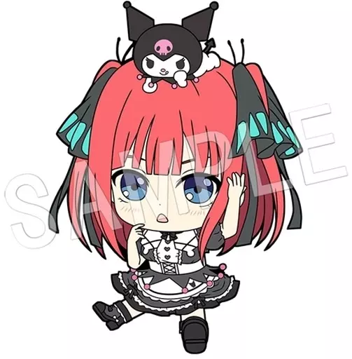 中野二乃×クロミ 「五等分の花嫁∬×サンリオキャラクターズ ぺたん娘トレーディングラバーストラップ」