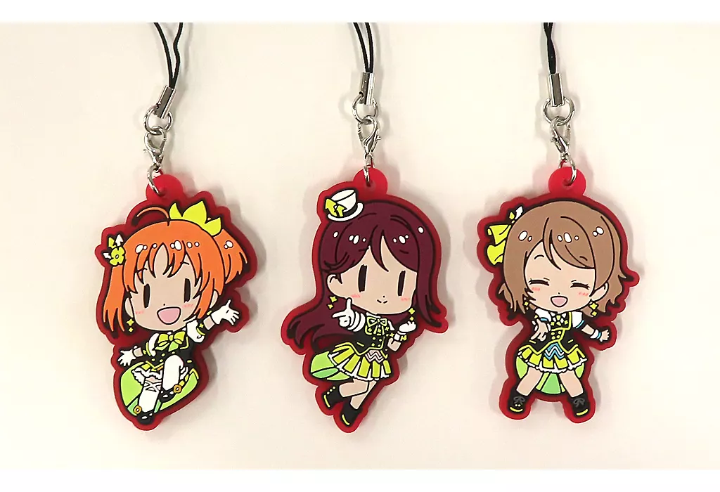 2年生 ラバーストラップ3個セット 「ラブライブ!サンシャイン!! Aqours 6th LoveLive! ～KU-RU-KU-RU Rock ’n’ Roll TOUR～ ＜WINDY STAGE＞」
