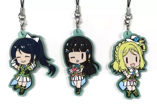 3年生 ラバーストラップ3個セット 「ラブライブ!サンシャイン!! Aqours 6th LoveLive! ～KU-RU-KU-RU Rock ’n’ Roll TOUR～ ＜WINDY STAGE＞」