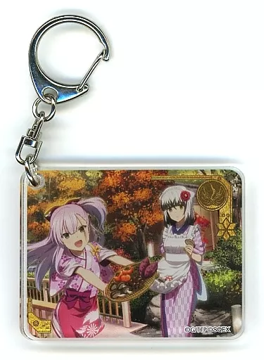 燕結芽＆皐月夜見(着物) 「刀使ノ巫女 刻みし一閃の燈火 POPUPショップin上野マルイ トレーディングプレートキーホルダー」