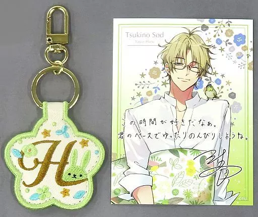 弥生春 刺繍キーホルダー(コメント入りカード付き) 「ツキノ芸能プロダクション 月野亭 TSUKIPRO SHOP in HARAJUKU 2022 Tsukino Sod おつきみくじ ツキウタ。」 弥生春賞（全付属品欠品）
