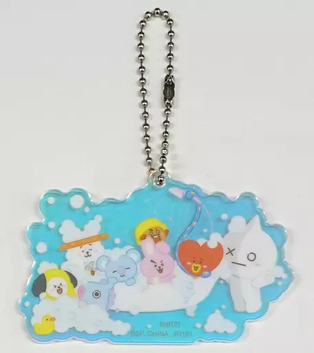 集合 アクリルチャーム 「一番くじ BT21 Happy Bath Time」 L賞