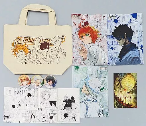 【福袋セール】 駿河屋 -<中古>エマ＆レイ＆ノーマン トリオセット 「約束の ピンズ・ピンバッジ・缶バッジ