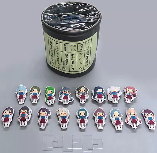 雑貨　集合 夕雲型缶詰(ミニミニ艦娘マスコット17種＆ケースセット) 「艦隊これくしょん～艦これ～ 艦これ運営鎮守府×ローソン コラボキャンペーン2022夏」 Loppi・HMV予約限定