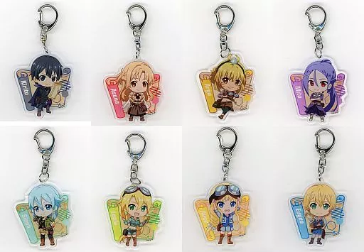 全8種セット 「ソードアート・オンライン トレーディングアクリルキーホルダー Questシリーズデフォルメ」