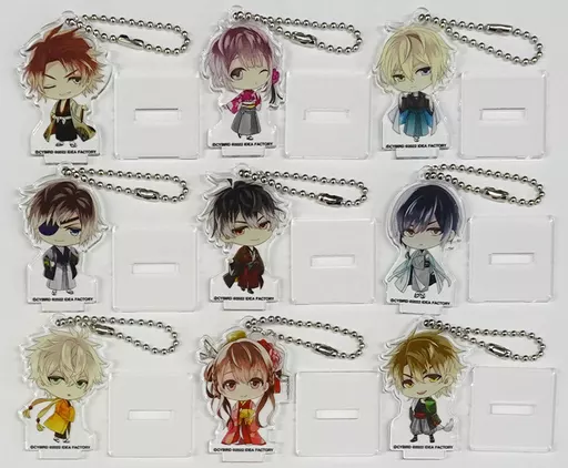 集合 描きおろしちびキャラアクリルスタンドキーチェーン9個セット 「Switchソフト イケメン戦国 時をかける恋 新たなる出逢い スペシャルステラセット」 同梱特典
