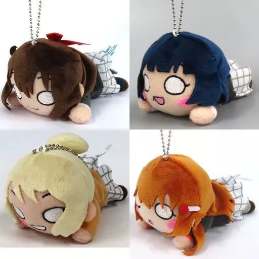 全4種セット 寝そべりモアプラスキーチェーンマスコット 冬制服style Vol.2 「ラブライブ!虹ヶ咲学園スクールアイドル同好会」