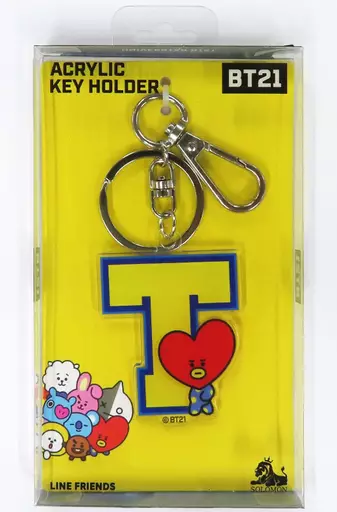 TATA(ブイ) アクリルイニシャルキーホルダー 「BT21」