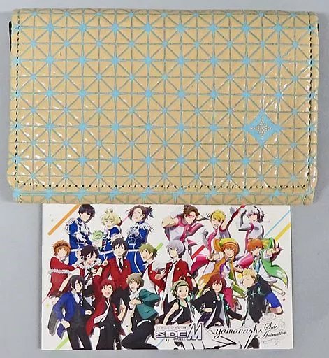 ロゴ キラキラver.(白藍×白) 甲州印伝名刺入れ 「アイドルマスター SideM×yamanashi(山梨)」