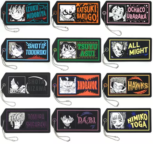 全12種セット ラバーキーホルダー 「一番くじ 僕のヒーローアカデミア Fight On!」 F賞