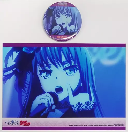 駿河屋 -<中古>湊友希那 丸型缶バッジ＆2L判ブロマイド 「CD BanG