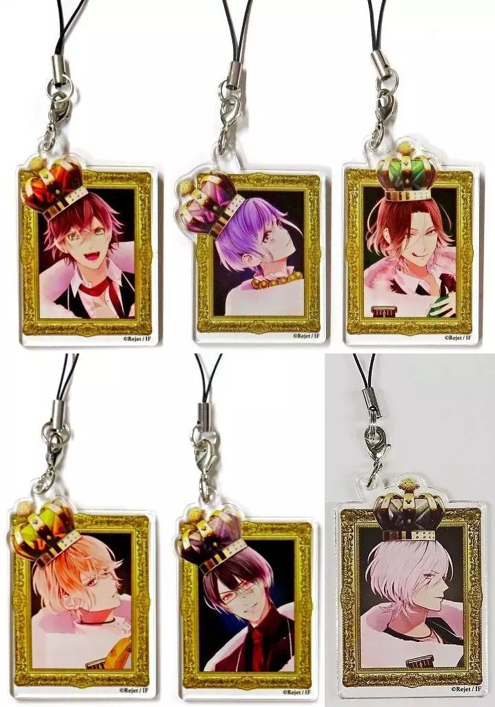 全6種セット アクリルストラップ 「DIABOLIK LOVERS GROLIOUS X くじ Type A」 C賞