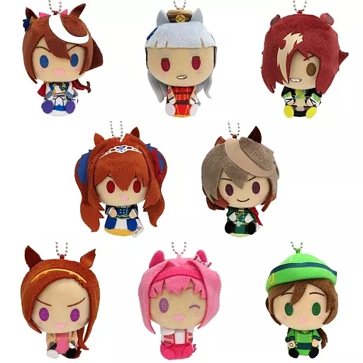 全8種セット ぬいぐるみマスコット 「一番くじ ウマ娘 プリティーダービー 2弾」 F賞