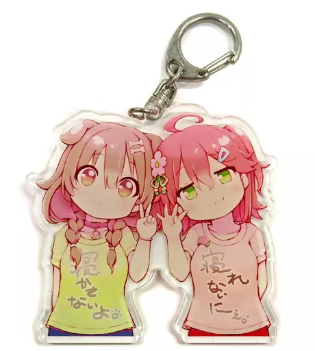 さくらみこ＆戌神ころね(みっころね24時間ぶっ通し生放送!イラスト) アクリルキーホルダー 「バーチャルYouTuber ホロライブ」