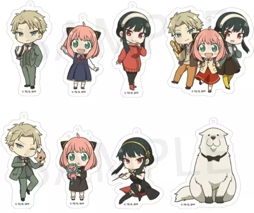 全8種セット 「SPY×FAMILY にいてんごアクリルキーホルダー」