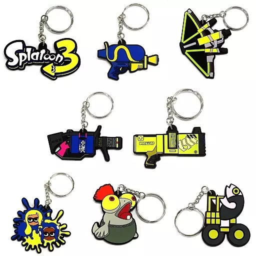 全8種セット ラバーキーホルダーコレクション 「一番くじ スプラトゥーン3」 G賞