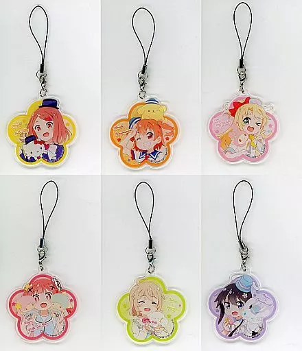 全6種セット 「私に天使が舞い降りた!×サンリオキャラクターズ アトレ秋葉原に天使が舞い降りた! トレーディングアクリルストラップ」