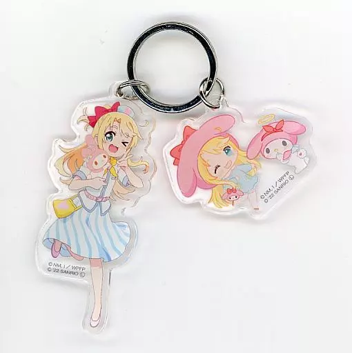 姫坂乃愛＆マイメロディ キーリング 「私に天使が舞い降りた!×サンリオキャラクターズ アトレ秋葉原に天使が舞い降りた!」