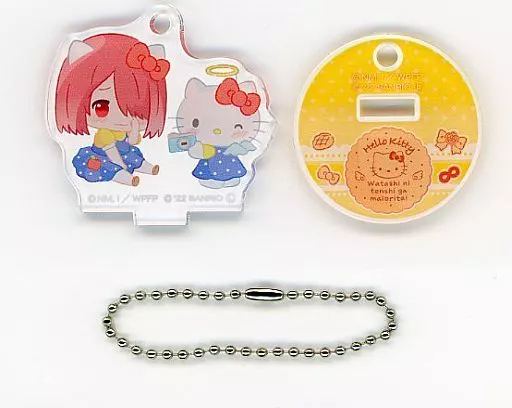 星野みやこ＆ハローキティ 「私に天使が舞い降りた!×サンリオキャラクターズ アトレ秋葉原に天使が舞い降りた! ミニアクリルスタンドキーホルダー」