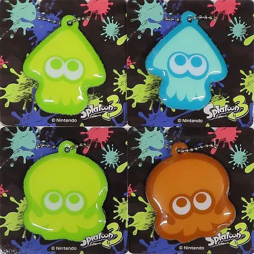 全4種セット キーホルダー 「スプラトゥーン3×セブンイレブン スプラトゥーン3 キャンペーン!」 対象商品購入特典