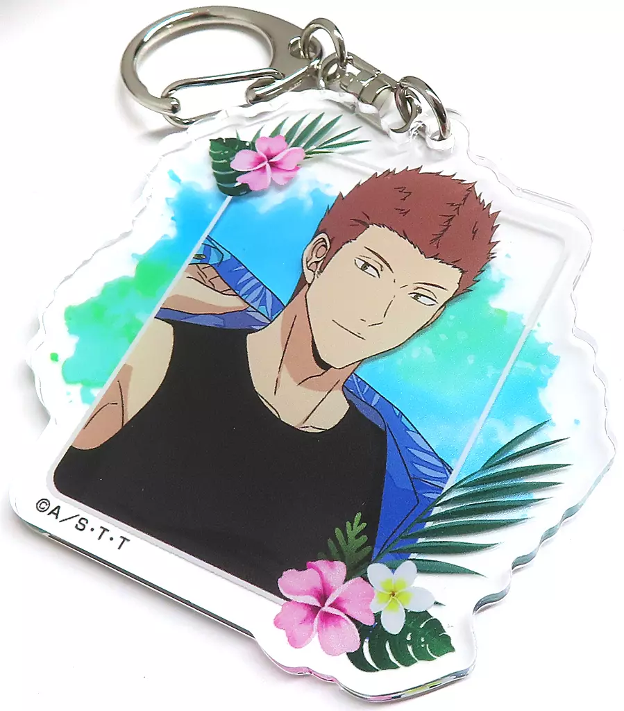 木崎レイジ 描き下ろしアクリルキーホルダー ボタニカルアロハver. 「ワールドトリガー×ドン・キホーテ」