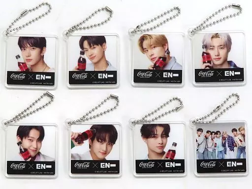 全8種セット アクリルキーホルダー 「コカ・コーラ ゼロ×ENHYPENキャンペーン」 対象商品購入特典