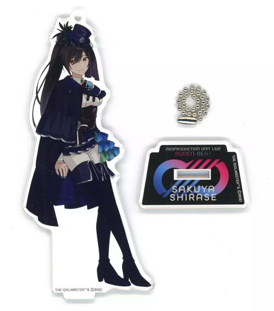 白瀬咲耶(MUGEN BEAT ver.) 公式アクリルスタンドキーホルダー 「アイドルマスター シャイニーカラーズ」