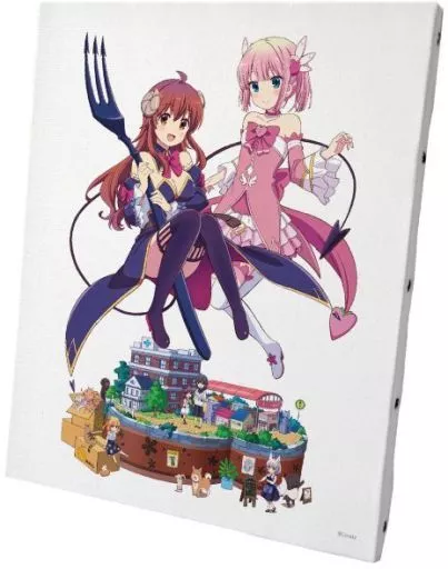 まちカドまぞく 2丁目 キービジュアル キャンバスボード 駿河屋 -<中古>キービジュアル キャンバスボード 「まちカドまぞく 2