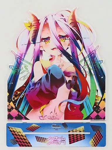 アクリルスタンド・アクリルパネル　[単品] 白 超でかA3アクリルフィギュア 「ライトノベル ノーゲーム・ノーライフ (11) B2タペストリー付きメロンブックス限定版」 同梱特典