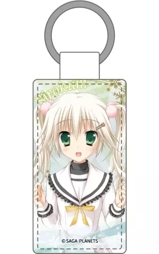 シロクマ レザーキーホルダー 「はつゆきさくら」