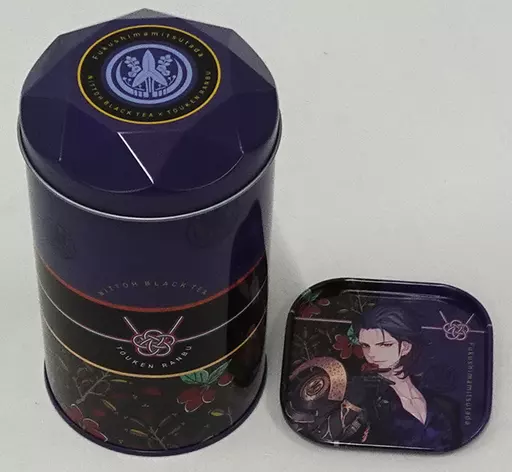 福島光忠 オリジナルキャニスター缶＆オリジナルコースター(いつでもうるおいローズヒップ) 「刀剣乱舞-ONLINE-×日東紅茶」
