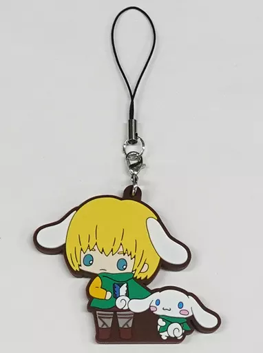 アルミン・アルレルト×シナモロール 「進撃の巨人×サンリオキャラクターズ トレーディングラバーストラップ」