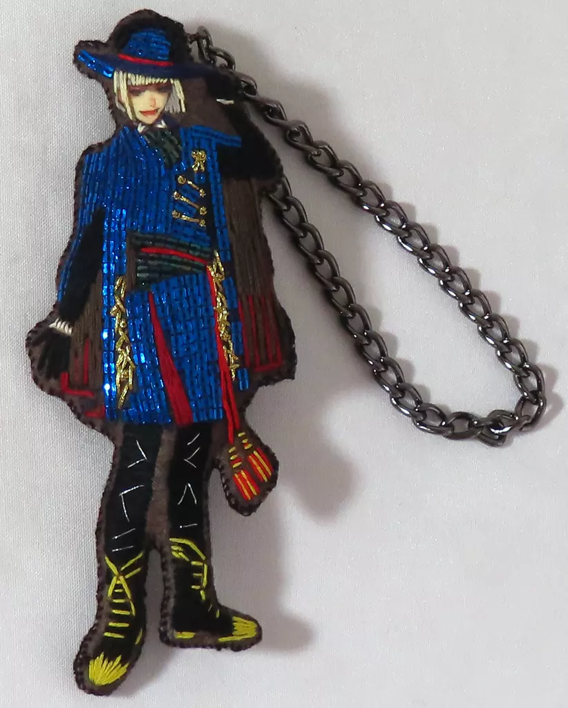 雑貨　ルーク・ハント 刺繍チャーム 「ディズニー ツイステッドワンダーランド展 ヴィランズから生まれた世界」