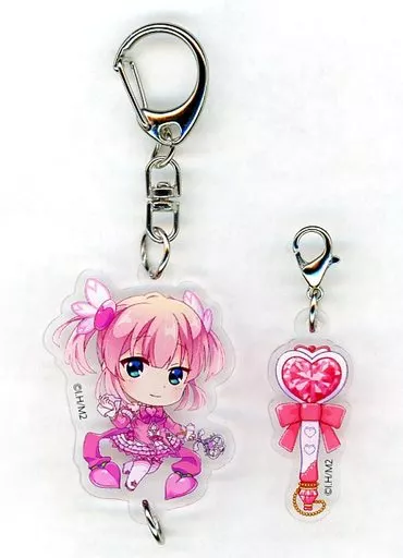 千代田桃(フレッシュピーチ)＆ステッキ アクリルチャームセット 「DMMスクラッチ! まちカドまぞく 2丁目」 D-3賞
