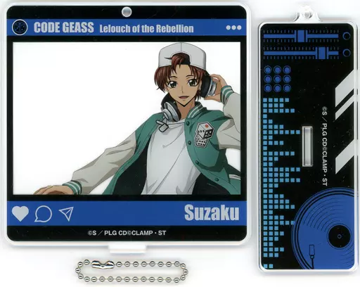 枢木スザク(等身) アクリルキーホルダー 「WEBくじ コードギアス 反逆のルルーシュ Dice of Disc Jockey」 D賞